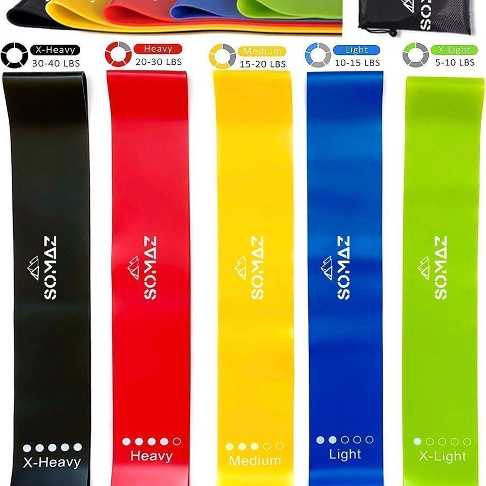 Unbreakable 100 % Natural Latex Exercise Bands, Resistance Bands